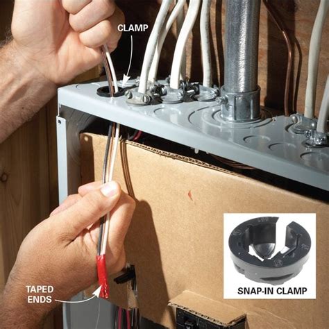 how to clamp non metallic cable at box|cable fished into box clamps.